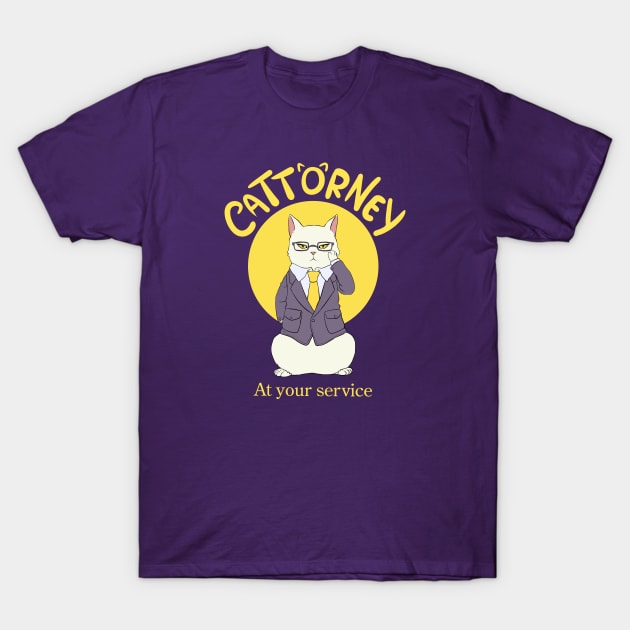 Cat Attorney - Ver. 1 T-Shirt by ClaudiaRinaldi